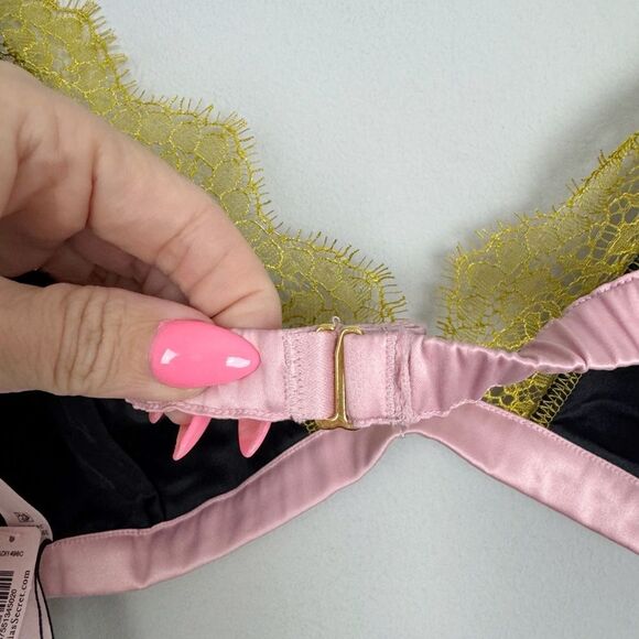 VICTORIA’S SECRET | NEW Leopard Print Lace Trim Bralette Women’s Size X-Large - Picture 8 of 9